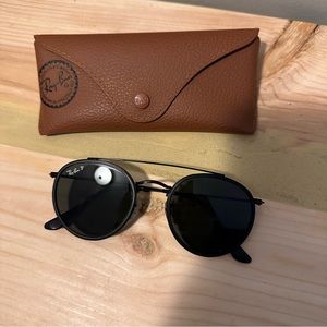 Ray Ban Double Bridge Black Polarized